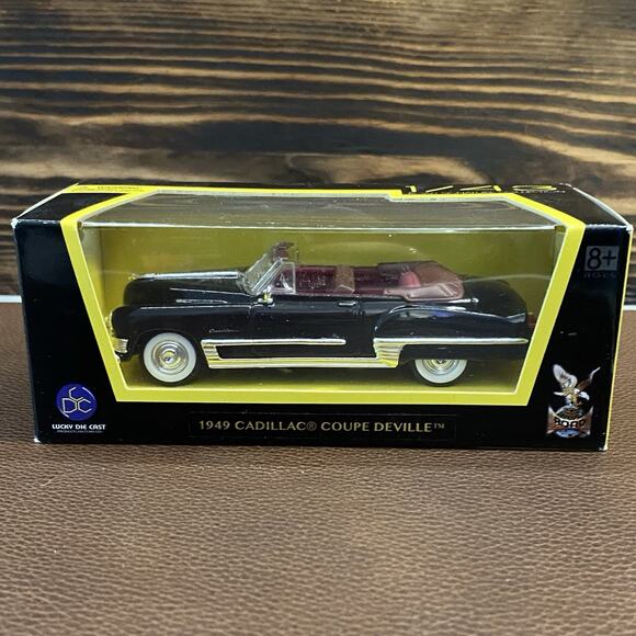 1949 Cadillac Coupe Deville Black 1:43 Die Cast Car By Road Signature - Picture 1 of 7